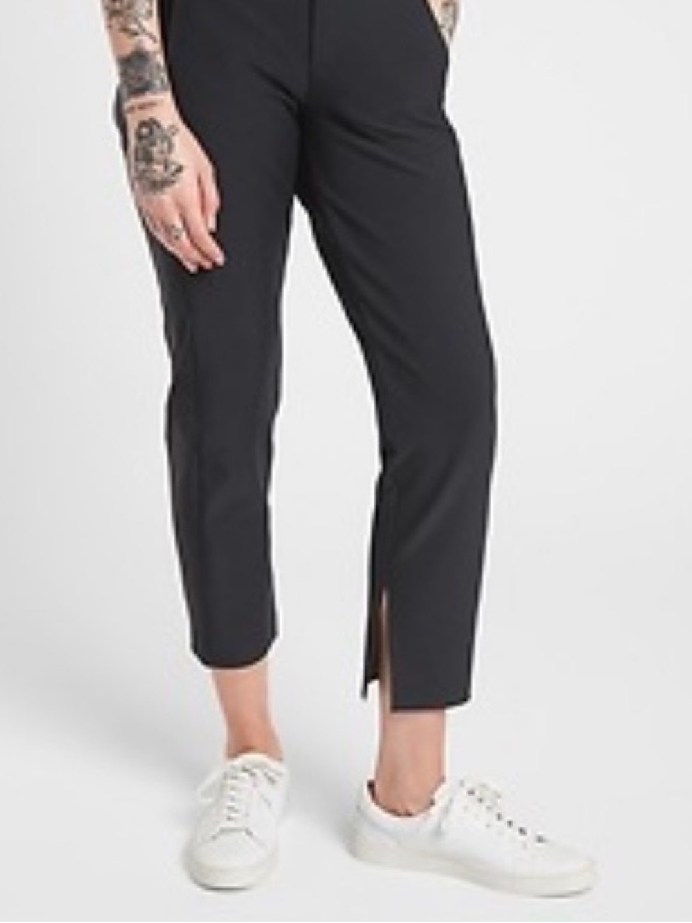 Athleta stellar crop trousers Navy Blue Performance Pants 4 petite
